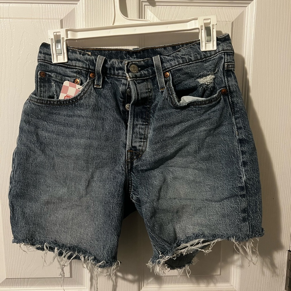 Levi's Distressed Denim Shorts